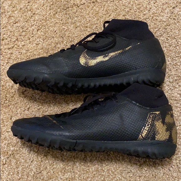 Nike mercurial in black & gold, also running shoes - Picture 3 of 3